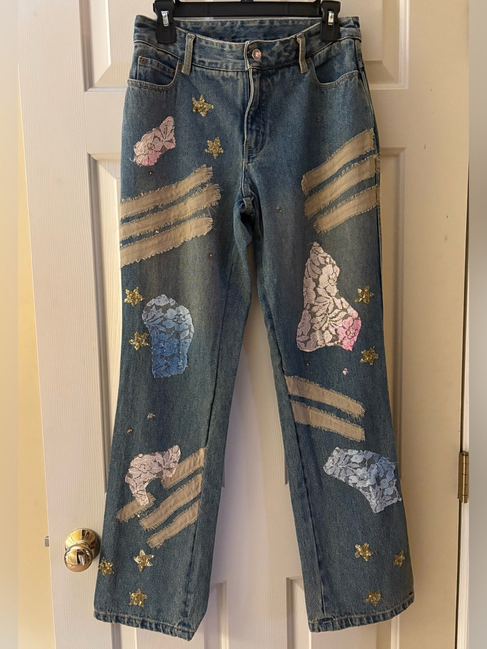 Newport News Jeanology Size 6 Women’s Embellished Denim Cotton Jeans